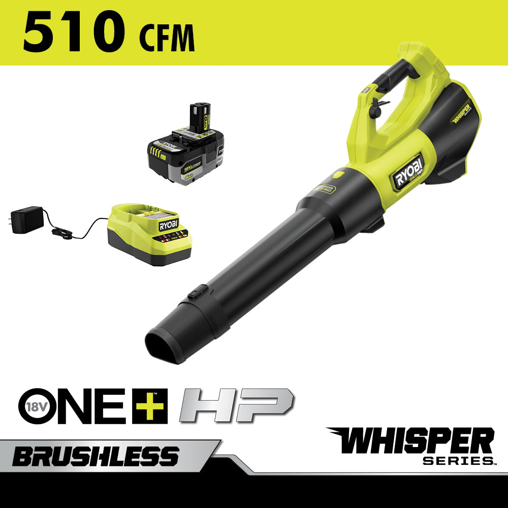 18V ONE+ HP BRUSHLESS WHISPER SERIES 510 CFM BLOWER KIT image 1
