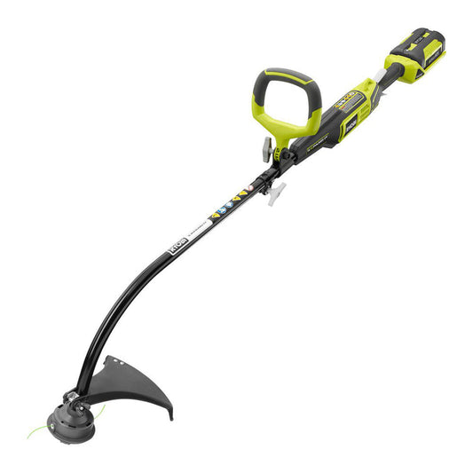40V X Attachment Capable Curved Shaft String Trimmer - 2.6 Ah Battery and Charger Included RYOBI Tools