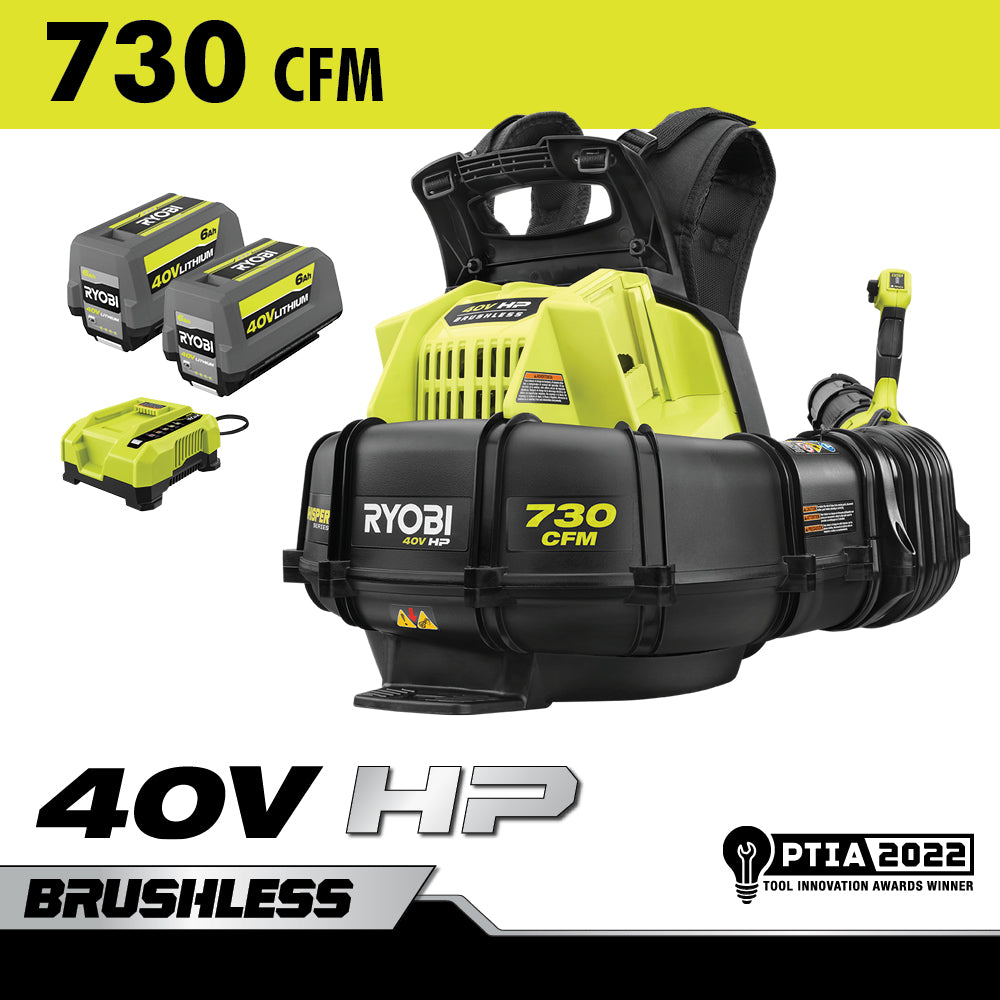 40V HP BRUSHLESS WHISPER SERIES 730 CFM BACKPACK BLOWER KIT image 1
