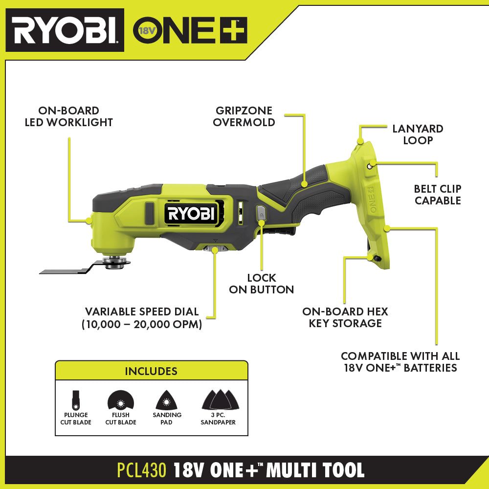 18V ONE+ MULTI-TOOL Image 2