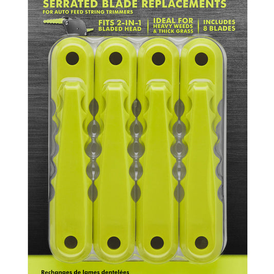 REPLACEMENT FIXED BLADES FOR 2-IN-1 PIVOTING FIXED LINE AND BLADED HEAD RYOBI Tools